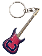 cover for Cleveland Indians Guitar-Shaped Keychain