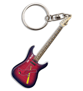 cover for St. Louis Cardinals Electric Guitar Keychain