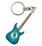 cover for Miami Dolphins Electric Guitar Keychain