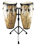 cover for 10 inch. & 11 inch. Supremo Select Series Congas - Willow Finish with Double Stand