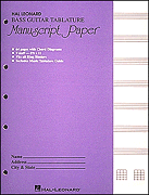 cover for Bass Guitar Tablature Manuscript Paper (Purple Cover)