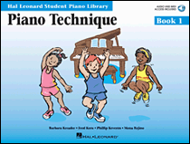 cover for Piano Technique Book 1 - Book with Online Audio