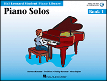 cover for Piano Solos Book 1 - Book with Online Audio and MIDI Access