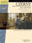 cover for Carl Czerny - The School of Velocity for the Piano, Opus 299, Books 1 and 2
