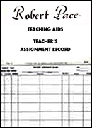 cover for Teaching Aids, Teacher's Assignment Record