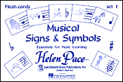 cover for Musical Signs And Symbols Set I 24 Cards 48 Sides Flash Cards Moppet