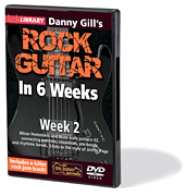 cover for Danny Gill's Rock Guitar in 6 Weeks