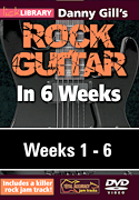 cover for Danny Gill's Rock Guitar in 6 Weeks