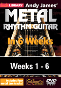 cover for Andy James' Metal Rhythm Guitar in 6 Weeks