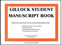 cover for Gillock Student Manuscript Book