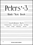 cover for Peters' Blank Music Book (White)