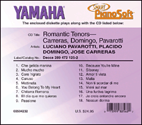 cover for Romantic Tenors - Carreras, Domingo, Pavarotti