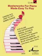 cover for Masterworks for the Piano Made Easy to Play