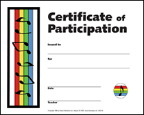 cover for Certificate of Participation