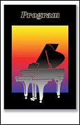 cover for Recital Program #78 - Piano Silhouette
