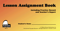 cover for Schaum Lesson Assignment Book