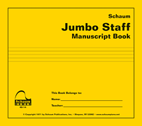 cover for Jumbo Staff Manuscript Book