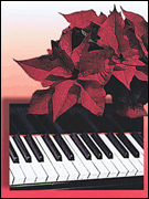cover for Christmas Poinsettia Keyboard Card