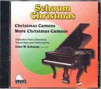 cover for Schaum Christmas Cameos More Christmas Cameos Cd