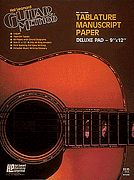 cover for Guitar Tablature Manuscript Paper - Deluxe