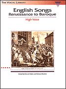 cover for English Songs: Renaissance to Baroque