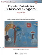 cover for Popular Ballads for Classical Singers