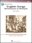 cover for English Songs: Renaissance to Baroque