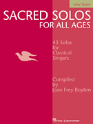 cover for Sacred Solos for All Ages - Low Voice