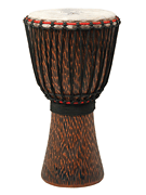 cover for Hand-Carved Chiseled Orange Series Djembe