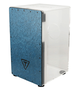 cover for 29 Series Clear Acrylic Cajon - Black Makah Burl Front Plate