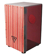 cover for 29 Series Cherry Red Acrylic Cajon - Black Makah Burl Front Plate