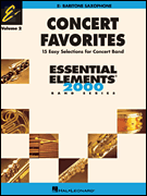 cover for Concert Favorites Vol. 2 - Baritone Sax