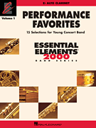 cover for Performance Favorites, Vol. 1 - Alto Clarinet