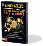 cover for Steven Adler's Getting Started with Rock Drumming