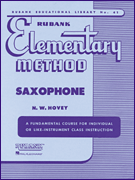 cover for Rubank Elementary Method - Saxophone