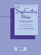 cover for Supplementary Studies - French Horn in F or E-flat and Mellophone