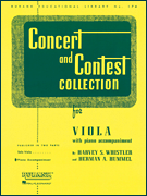 cover for Concert and Contest Collection for Viola
