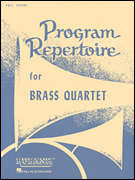 cover for Program Repertoire for Brass Quartet