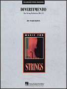 cover for Divertimento for String Orchestra