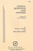 cover for Choral Questions & Answers III: The Rehearsal