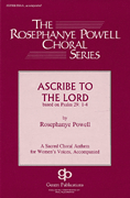 cover for Ascribe to the Lord
