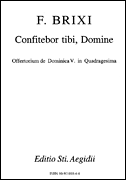 cover for Confitebur Tibi, Domine - Satb A Cap