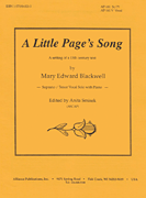 cover for A Little Pages Song - High Voice-pno