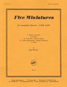 cover for Five Miniatures - Sax Qt