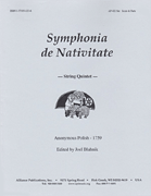 cover for Symphonia De Nativitate, 1759 - Stg Qnt - Set -