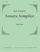 cover for Sonata Semplice, Op. 98 - Solo Viola