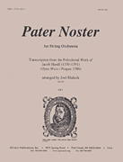 cover for Pater Noster - Handl - Stg Orch - Set
