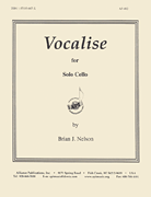 cover for Vocalise For Solo Cello