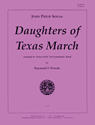 cover for Daughters Of Texas March - Band Set