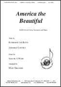 cover for America The Beautiful - Satb-pno-trp